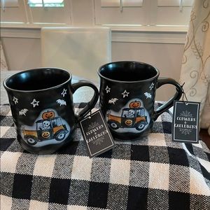 Cobwebs & Cauldrons "BLACK SKELETON MUGS